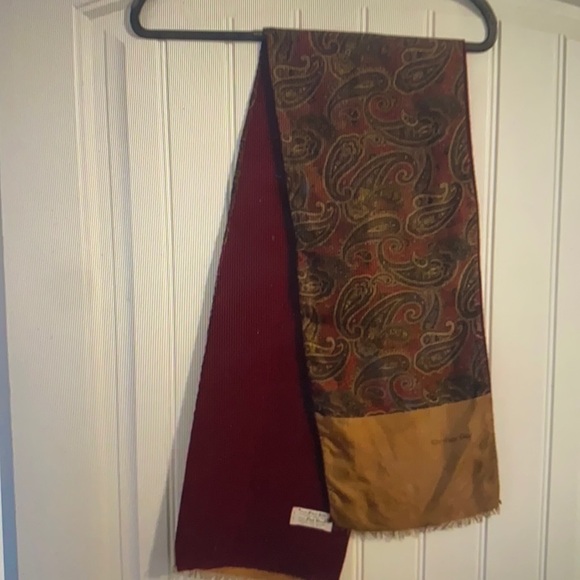 Christian Dior 100% Silk & Fine Wool Scarf From Italy - Picture 1 of 8